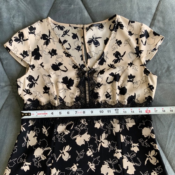 Motivi Italy Fit & Flare Bohemian Floral Lace dress size M - Picture 4 of 8